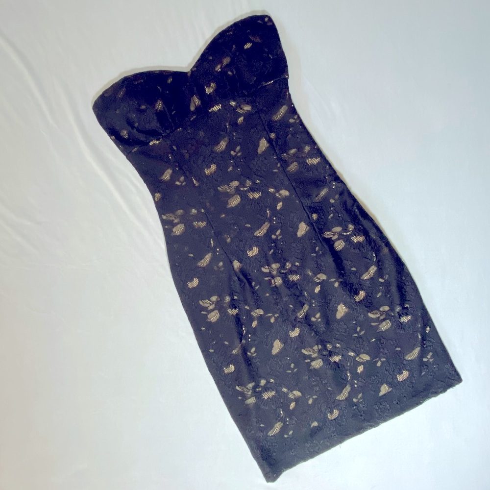 Strapless Lace Dress